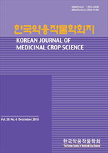한국약용작물학회지 표지
