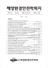 해양환경안전학회지 표지